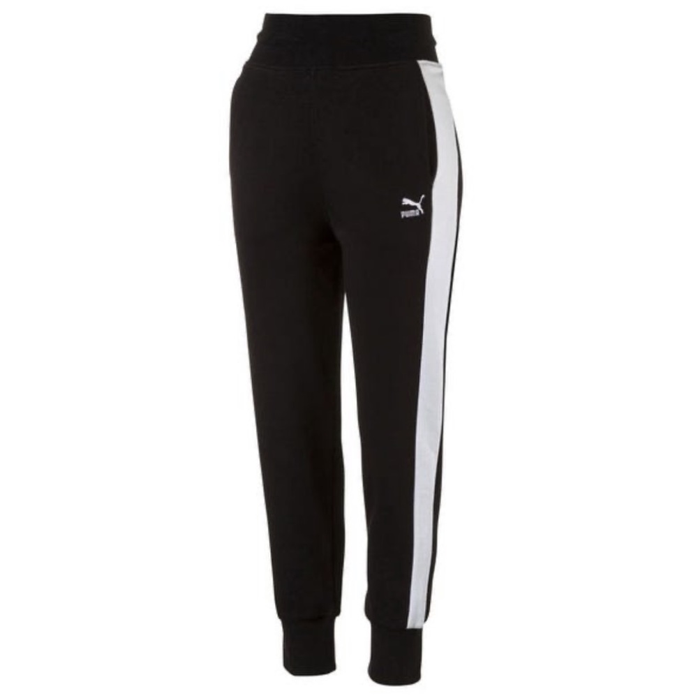 puma side stripped joggers
